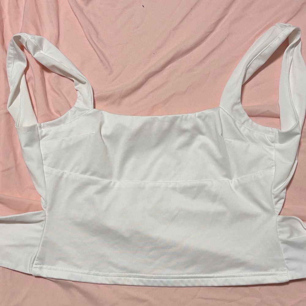 Princess Polly White Open Back -  Going Out Top